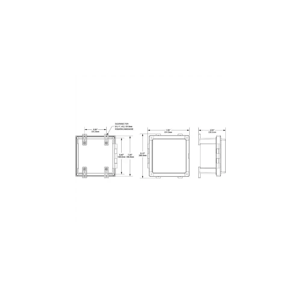 Surface Mount Power Distribution Box Cover - BLS3116-BSS - view 3
